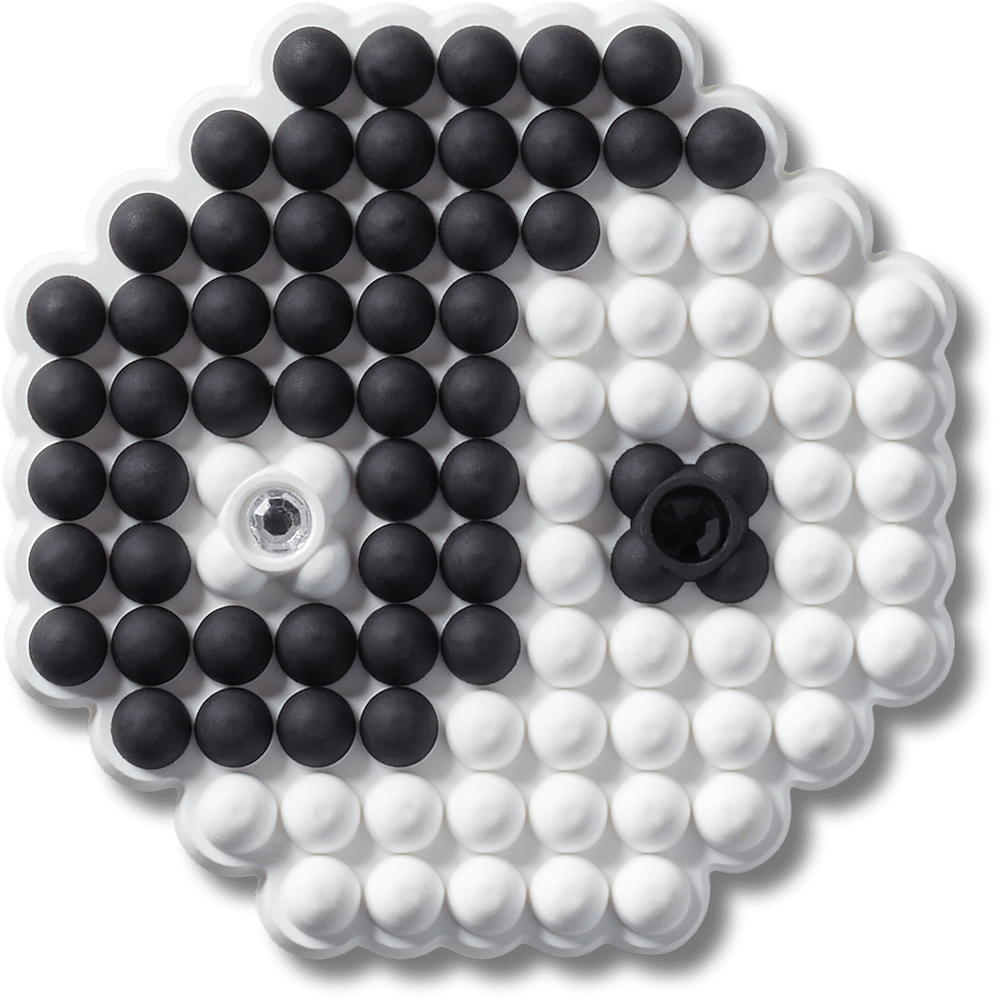 Beaded Ying and Yang